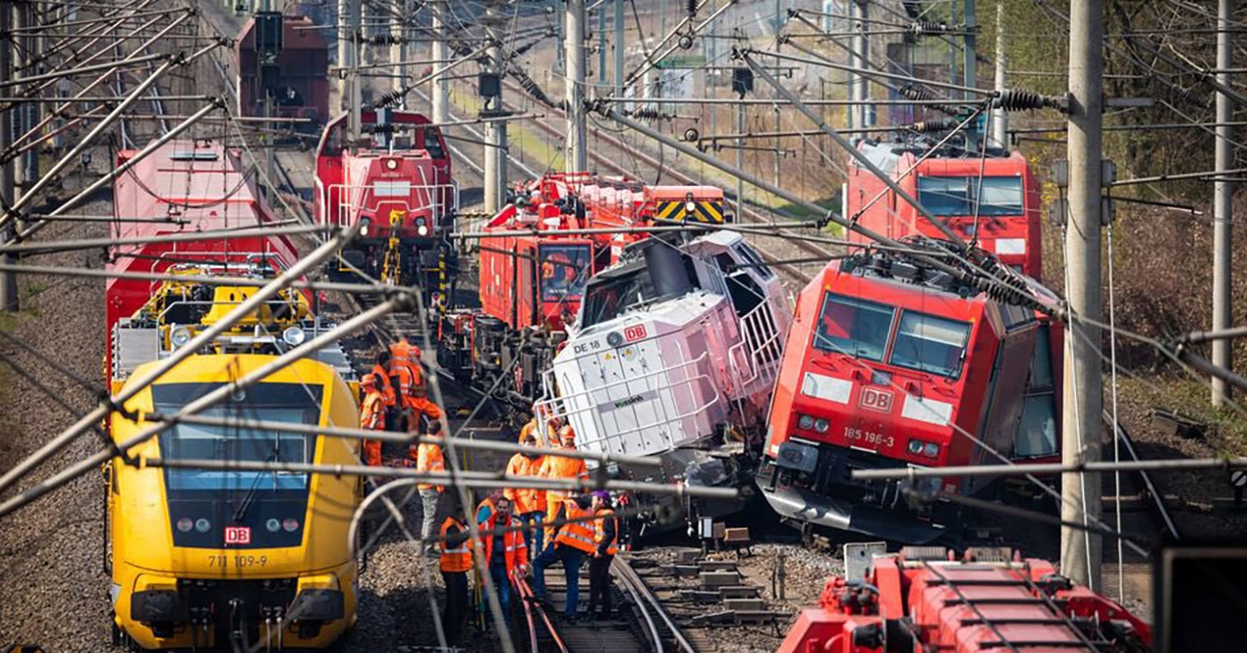 إغلاق خط السكة الحديدية بين برلين وهانوفر عقب حادث تصادم قطارين